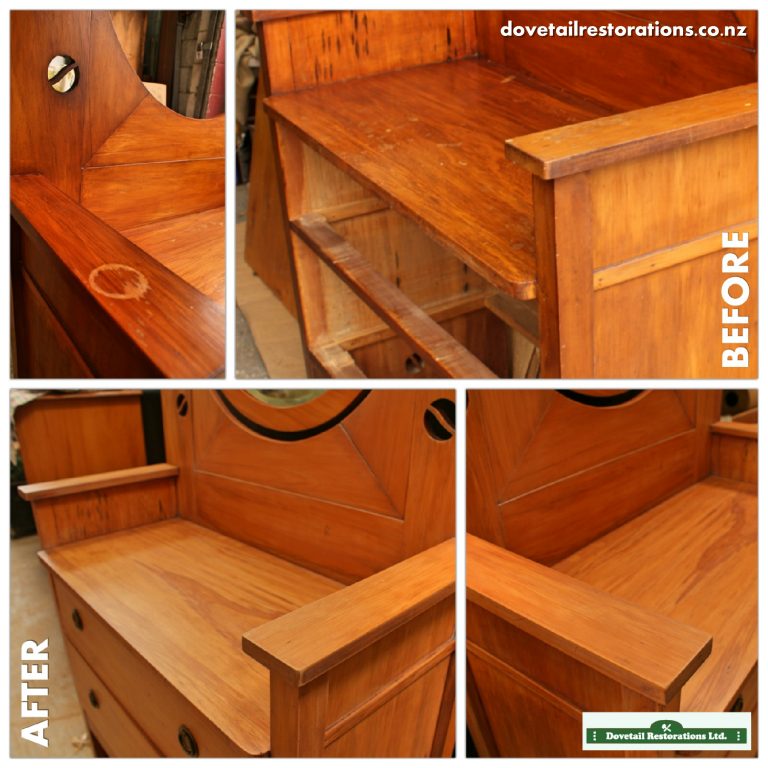 Dressing table stripped and re-polished — Dovetail Restorations