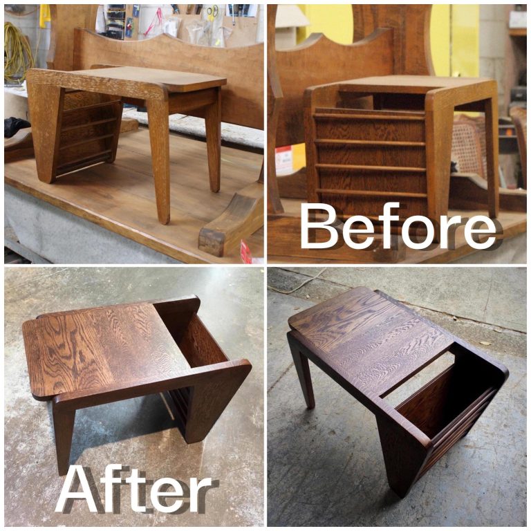 Magazine table set repolished — Dovetail Restorations