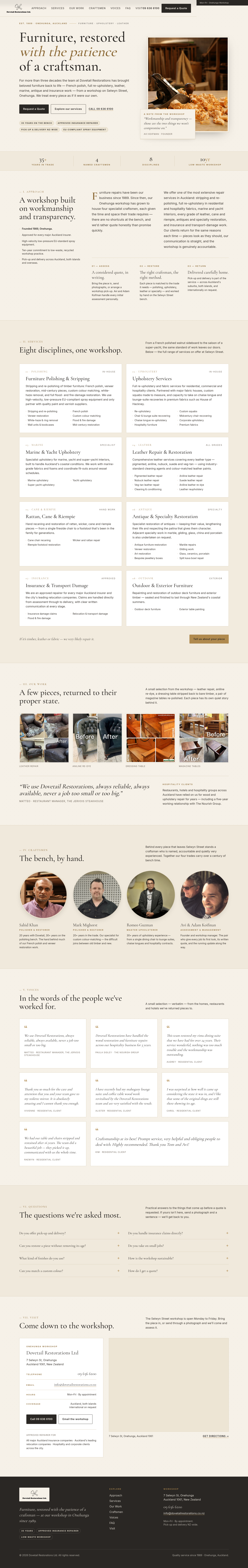 Option A — The Trusted Craftsman preview